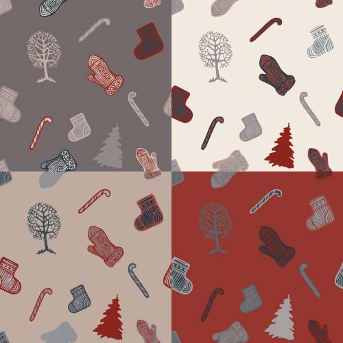 2016 christmas ornaments seamless pattern vector 10 pattern ornaments christmas 2016   