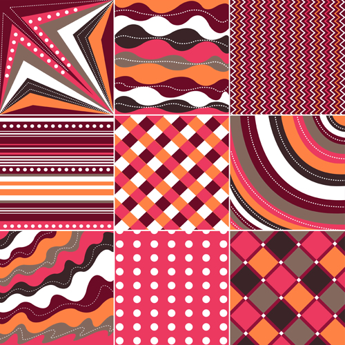 Beautiful fabric patterns vector material 01 vector material patterns fabric pattern fabric beautiful   