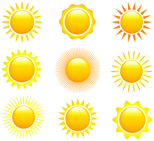 Sun icons design elements 02 sun icons icon element design elements   