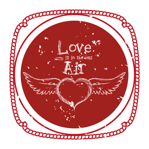 Red valentines day elements vector valentines red elements day   