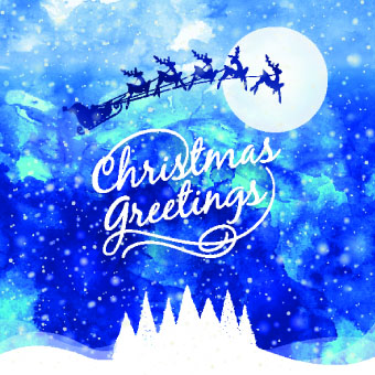 Christmas snow night vector background 01 Vector Background snow night Christmas snow christmas background   