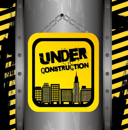 Construction warning sign vectors background 01 warning sign construction background   