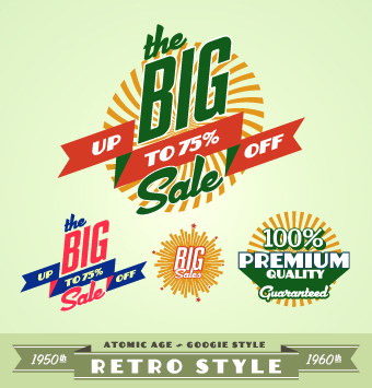 Sale Labels retro style vector 03 Retro style Retro font labels label   