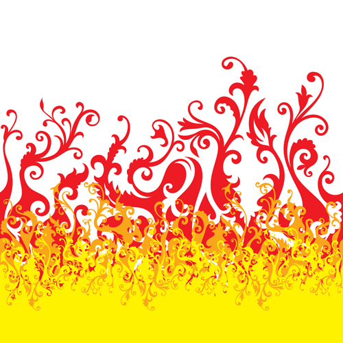 Abstract Fire Ornaments backgrounds vectro 04 ornaments ornament fire abstract   