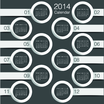 Calendar 2014 vector huge collection 71 Huge collection calendar 2014   