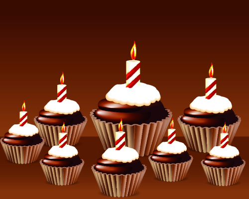 Birthday cakes and candles vector set 03 candles cakes birthday cake birthday   