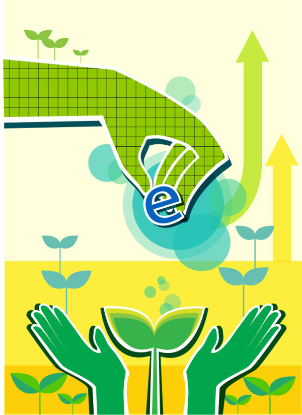 Energy with Environment infographics vector 08 infographics infographic environment energy   