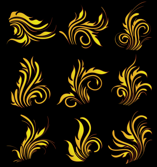 Abstract Fire Ornaments backgrounds vectro 02 ornaments ornament fire abstract   