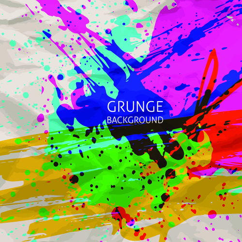 Grunge watercolor background vector design 01 watercolor grunge background vector background   