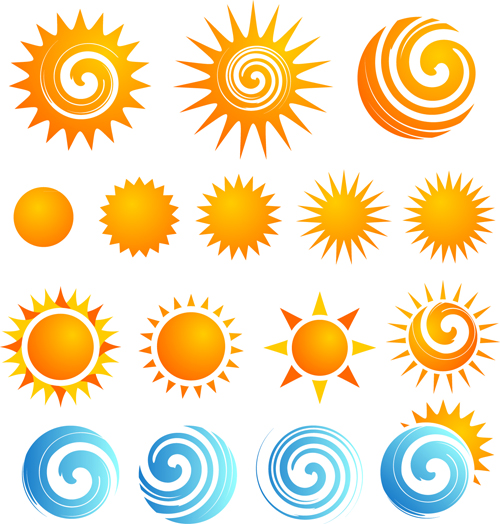 Sun icons design elements 01 icons icon elements element design elements   