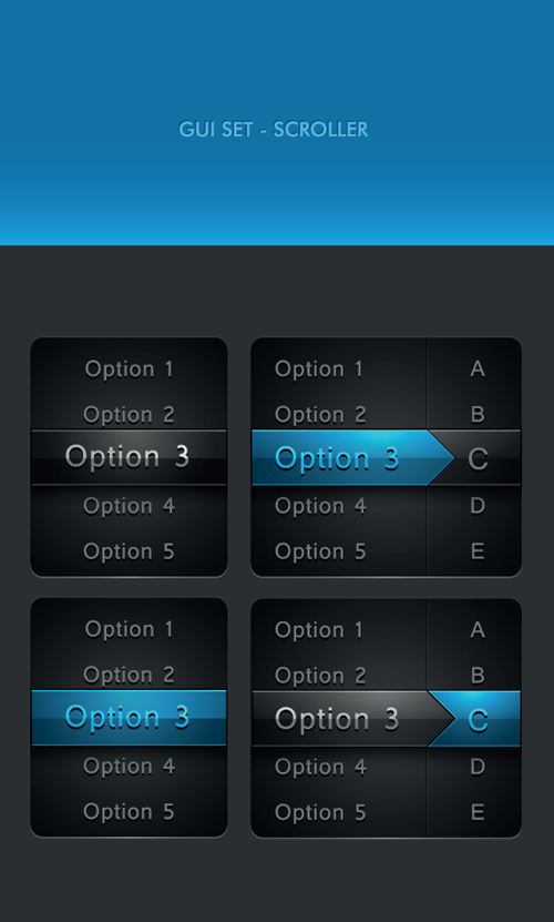 black and blue web button vector set 06 web button button blue black   