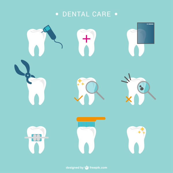 Dental care vector icons icons Dental care   