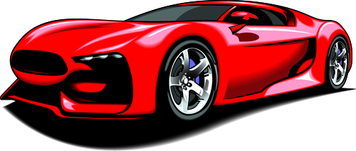 Colored Sport Car elements vector material 03 Sport Car Sport elements element colored car   