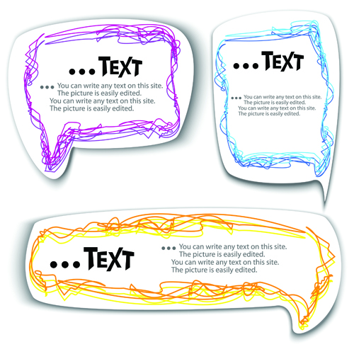 Colored lines Cloud for text design vector 03 text lines colored cloud   