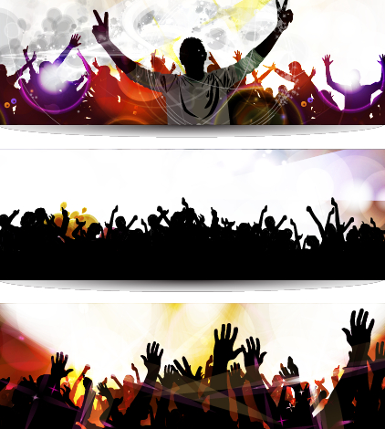 Music party creative banner vector graphics 02 vector graphics vector graphic party music banners banner   