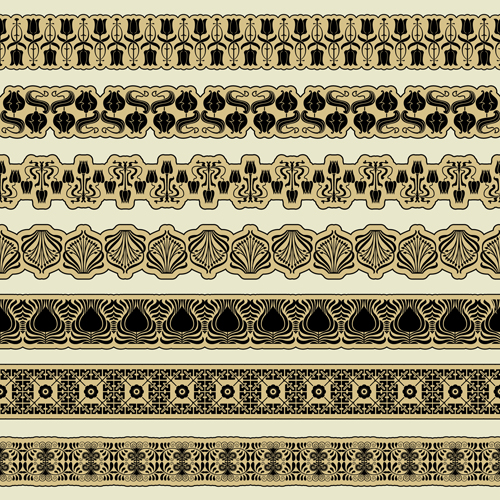 Ornament pattern borders vector material 05 vector material pattern border pattern ornament borders   