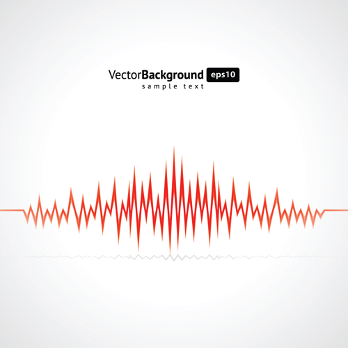 Various Audio wave light vector backgrounds set 05 wave Various Audio wave audio   