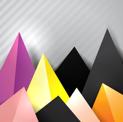 Triangle embossment colored background vector graphics 05 triangle embossment colored background   