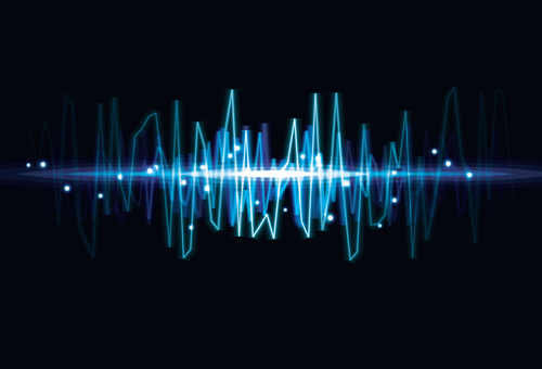 Various Audio wave light vector backgrounds set 04 Various light Audio wave audio   