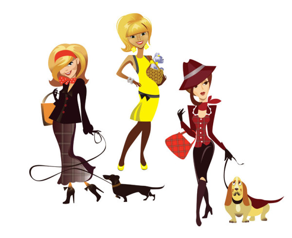 Stylish cartoon characters 09 vector stylish characters cartoon   