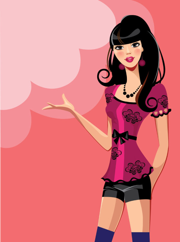 Stylish cartoon characters 06 vector stylish characters cartoon   