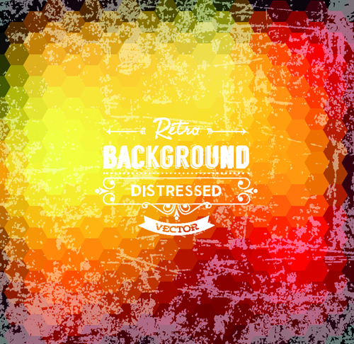 Retro and grunge style background art vector 03 style Retro font grunge background   