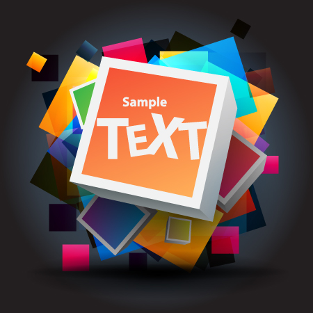 Bright colored elements and labels vector 04 labels label elements element colored bright   