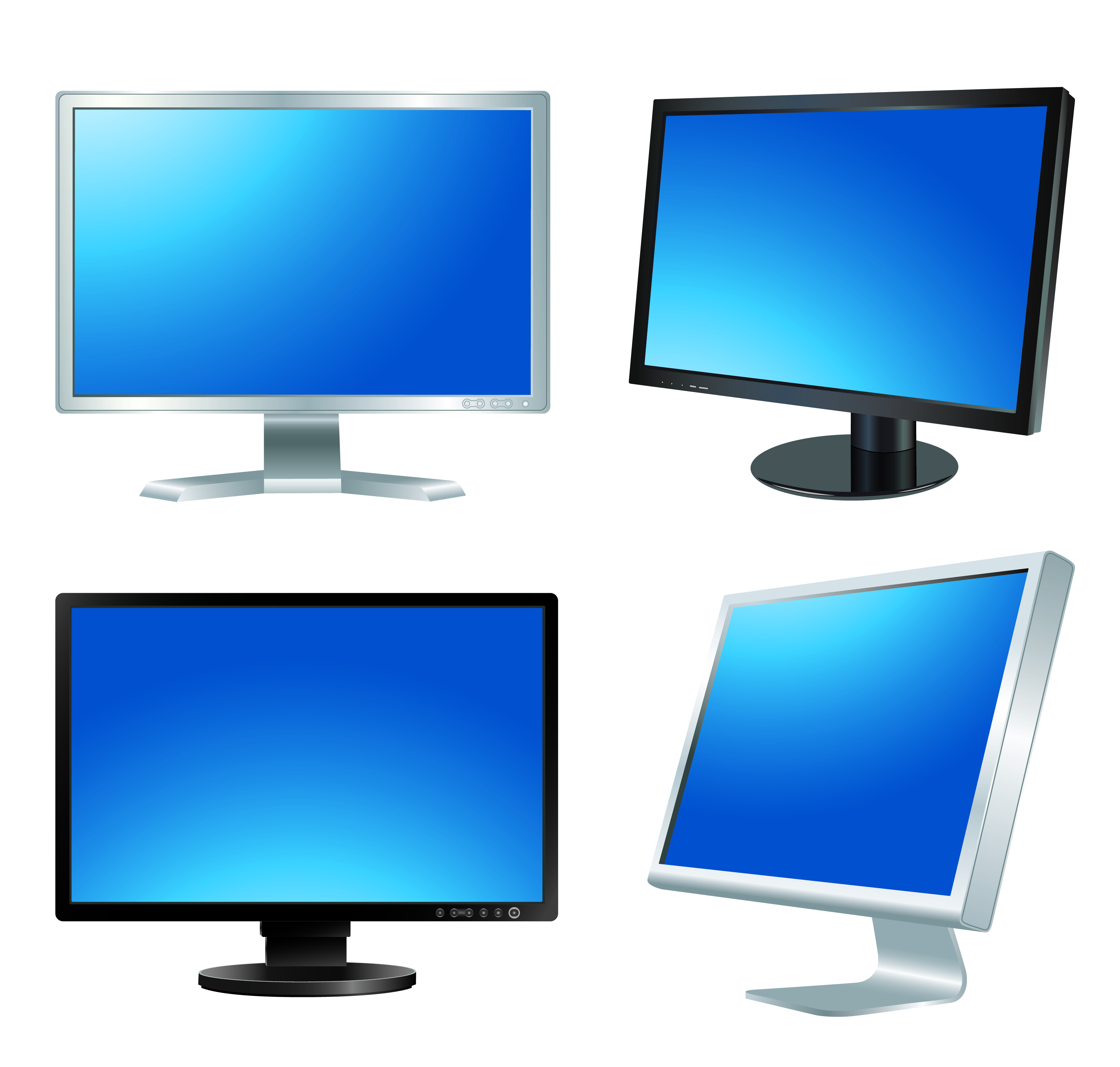 Different LCD monitor design vector 05 monitor LCD different   