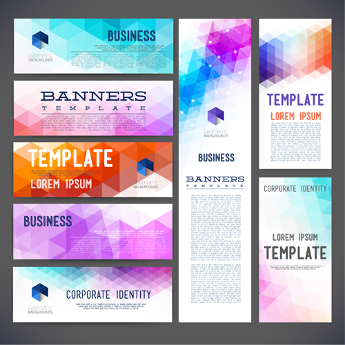 Banner business style vector material style material business banner   