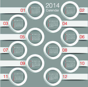 Calendar 2014 vector huge collection 72 Huge collection collection calendar 2014   