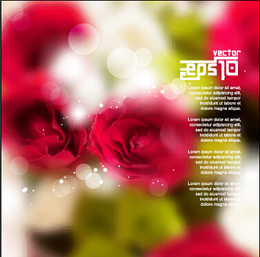 Red flowers with blurred background vector red background flowers blurred   