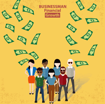 Businessmen work concept template vector 03 work template concept businessmen business   