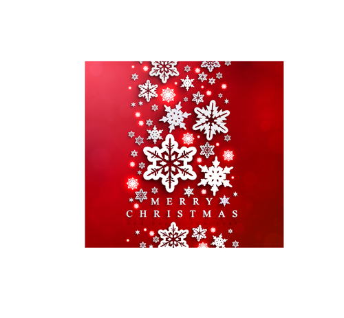 Snowflake with red christmas background 02 snowflake christmas background   