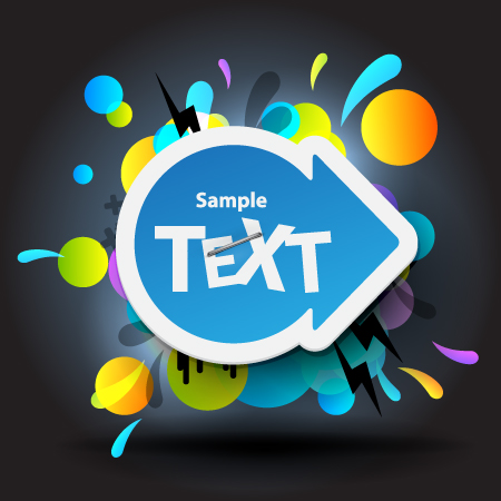 Bright colored elements and labels vector 02 labels label elements element colored bright   