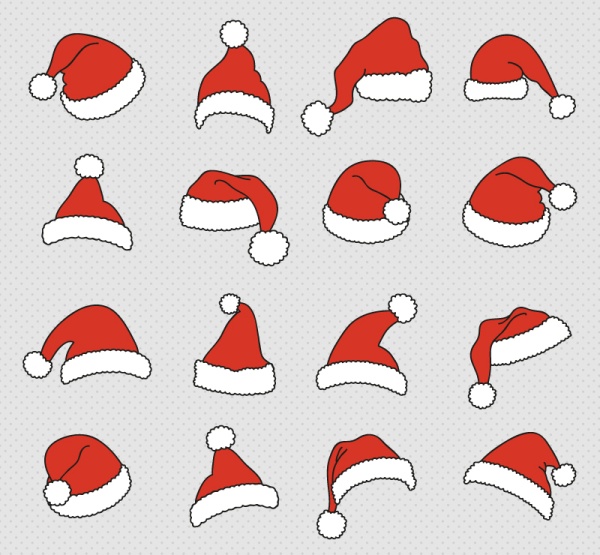 Cute christmas cap design vector design cute christmas cap   