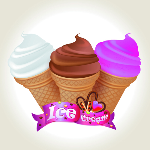 Cute Ice cream design vector 02 92339 ice cream cute cream   
