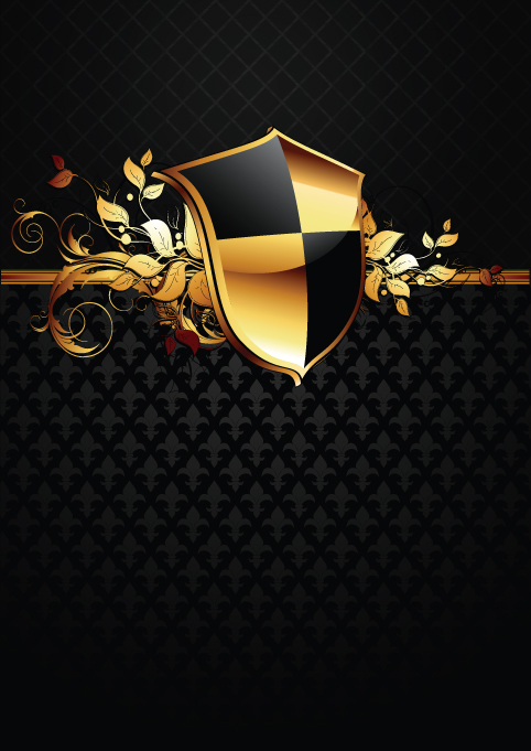 luxurious of Heraldic Shield design vector 04 shield luxurious heraldic   