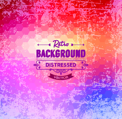 Retro and grunge style background art vector 05 Retro font grunge background   