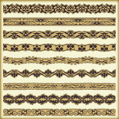 Ornament pattern borders vector material 02 pattern border pattern ornament borders   