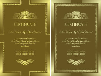 Luxury certificate template card vector 02 certificate template certificate card vector   