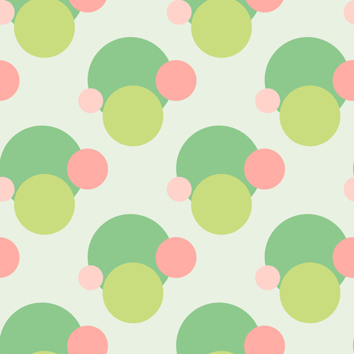 Colored round dot vector seamless pattern seamless pattern dot colored   