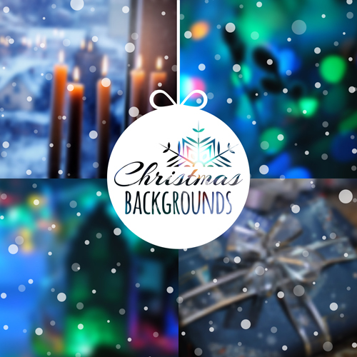 Christmas snow with blurred backgrounds vector 03 snow christmas blurred backgrounds   