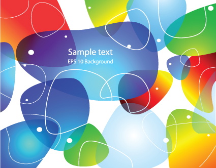 Set of colored Abstract vector backgrounds art 04 colored abstract   