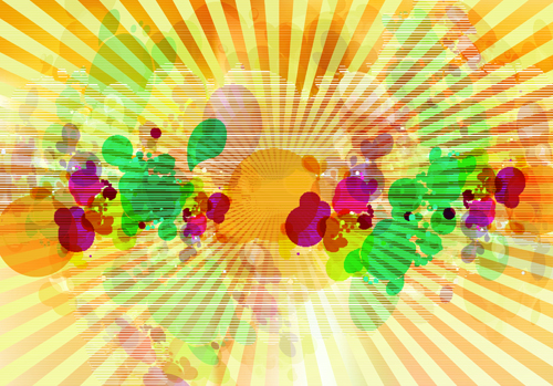 abstract Colorful spots vector background 04 spots colorful color abstract   