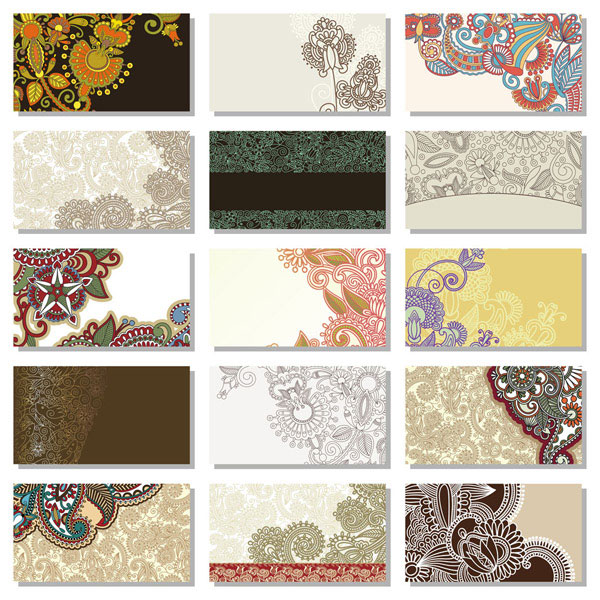 Floral Decorative pattern cards vector background 02 pattern floral decorative pattern decorative cards card   