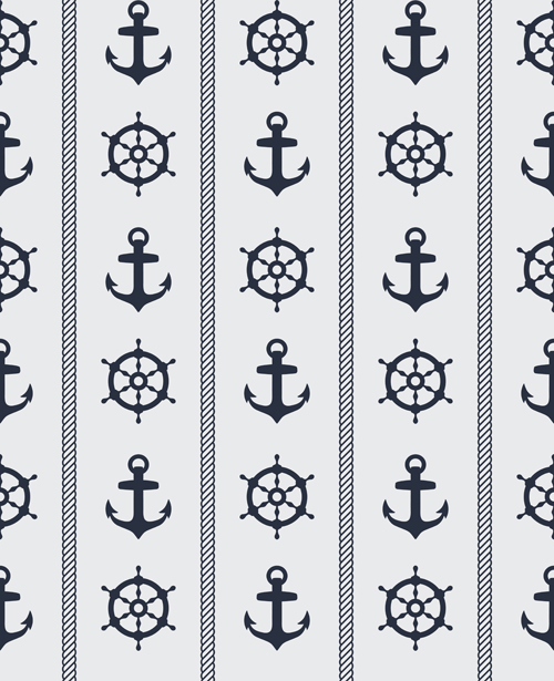 Nautical elements seamless pattern vector 03 pattern vector pattern nautical floral background floral background   
