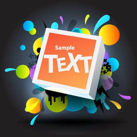 Bright colored elements and labels vector 03 labels label elements element colored bright   