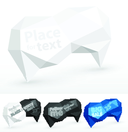 Crumpled paper for speech Bubbles vector 02 speech bubbles speech paper crumpled bubbles bubble   