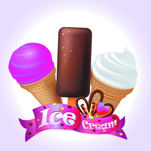 Cute Ice cream design vector 03 92336 ice cream cute cream   
