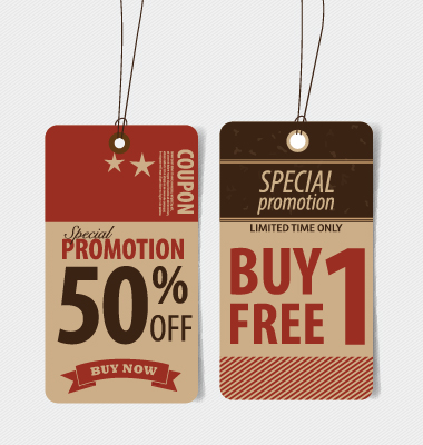 Paperboard sale tags vector tags sale Paperboard paper   